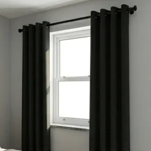 Cortinas Color Negro de Hogar