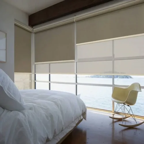 Cortinas Doble Roller Beige