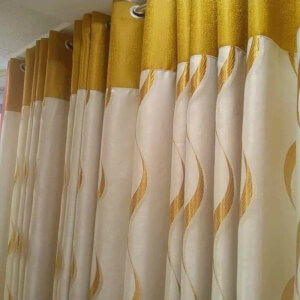 cortinas con aplicacion y ojales de aluminio