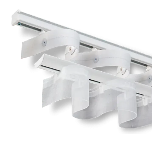 Riel de PVC y fibra de Vidrio Ripplefold