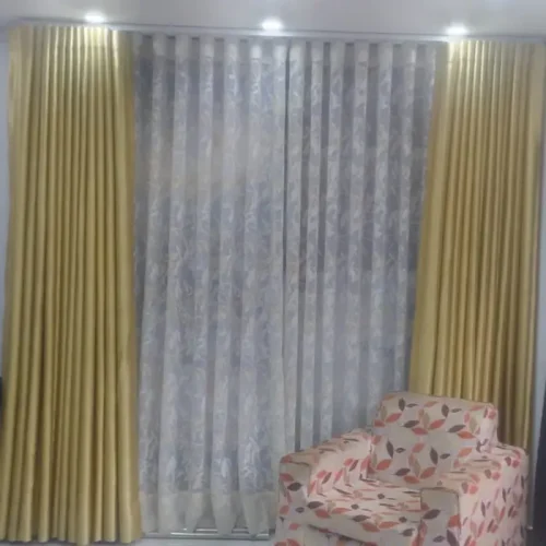 Cortina Moderna Dorada Riplefold