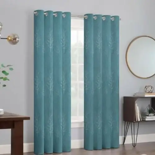 cortinas de sala con aros y tubo