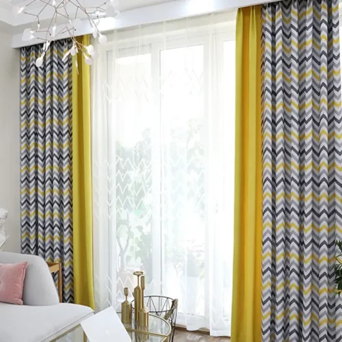 cortinas tul crema con tapasol y aplicacion en vertical