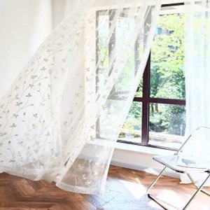 cortinas tul elegantes crema para tubo